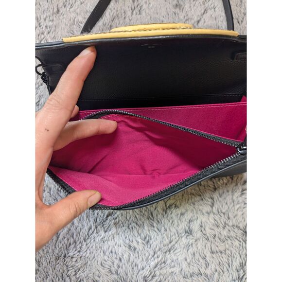 NEW Betsey Johnson Evil Eye Wallet Crossbody Purse Rhinestones Sequins Black - Picture 6 of 10